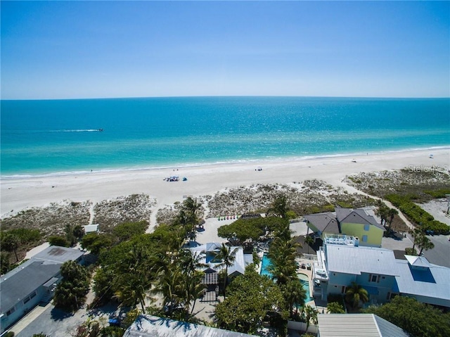 102 48th St, Holmes Beach, FL 34217 - bird's eye view of waterfront with a beach