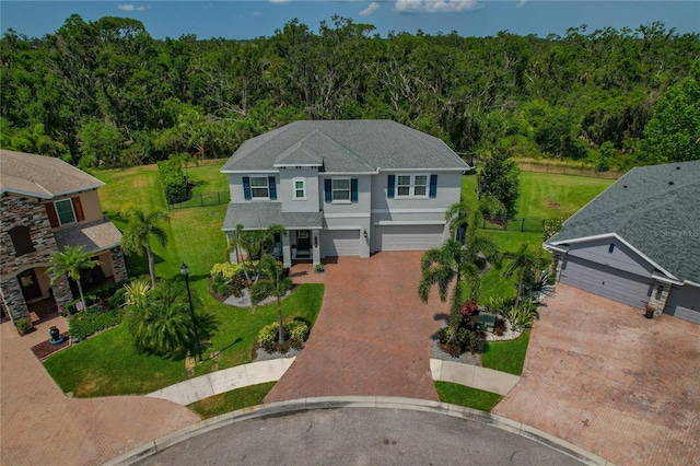5805 49th Ct E, Ellenton, FL 34222 - aerial view of property and surrounding area featuring a forest