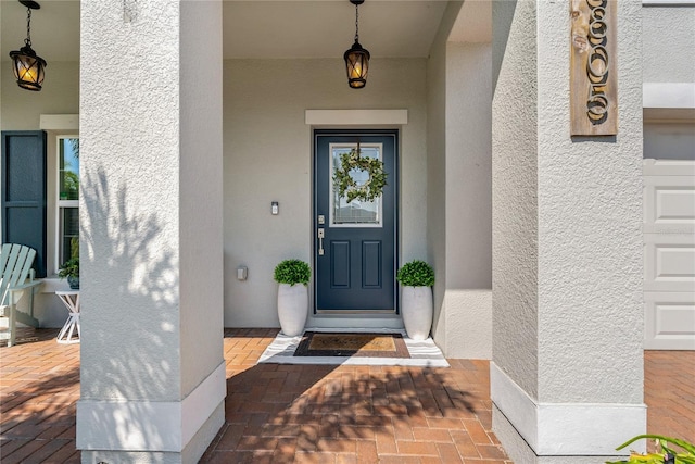 5805 49th Ct E, Ellenton, FL 34222 - property entrance with stucco siding