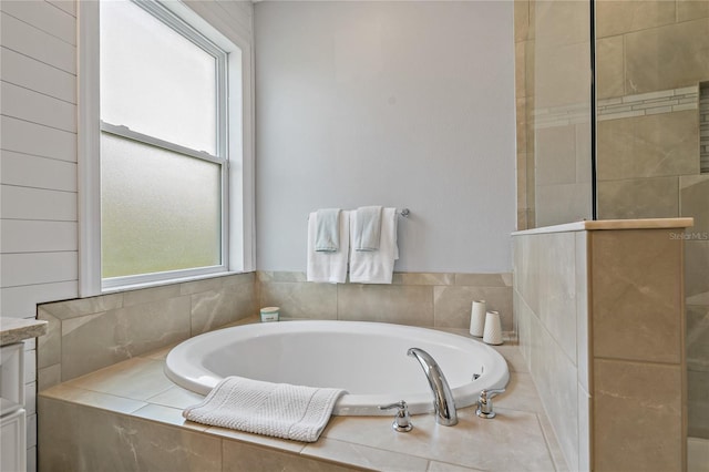 5805 49th Ct E, Ellenton, FL 34222 - full bath with a bath and tiled shower