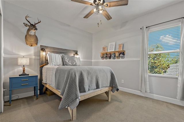 5805 49th Ct E, Ellenton, FL 34222 - carpeted bedroom featuring baseboards and a ceiling fan