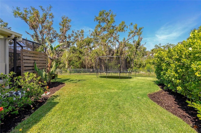 5805 49th Ct E, Ellenton, FL 34222 - view of yard with a trampoline