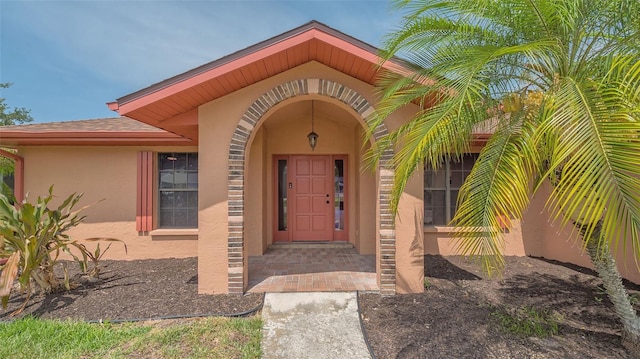 5004 32nd St E, Bradenton, FL 34203 - property entrance with stucco siding