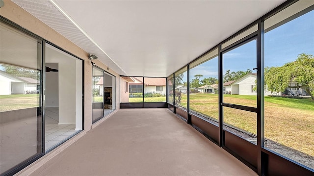 5004 32nd St E, Bradenton, FL 34203 - unfurnished sunroom with a residential view