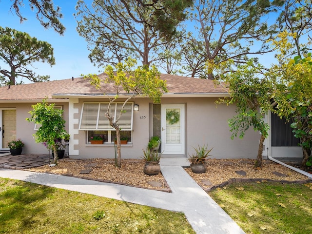 635 N Jefferson Ave Unit 635, Sarasota, FL 34237 - ranch-style house featuring stucco siding and a shingled roof
