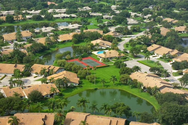 6096 Wilshire Blvd Unit 9, Sarasota, FL 34238 - aerial view of property and surrounding area featuring nearby suburban area and a nearby body of water