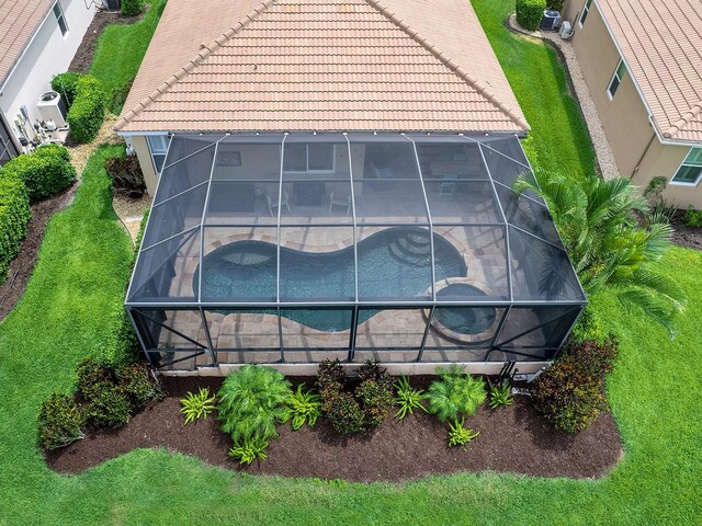 view from above of property