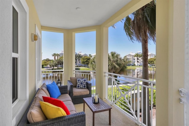 3430 77th St W Unit 103, Bradenton, FL 34209 - balcony featuring a water view