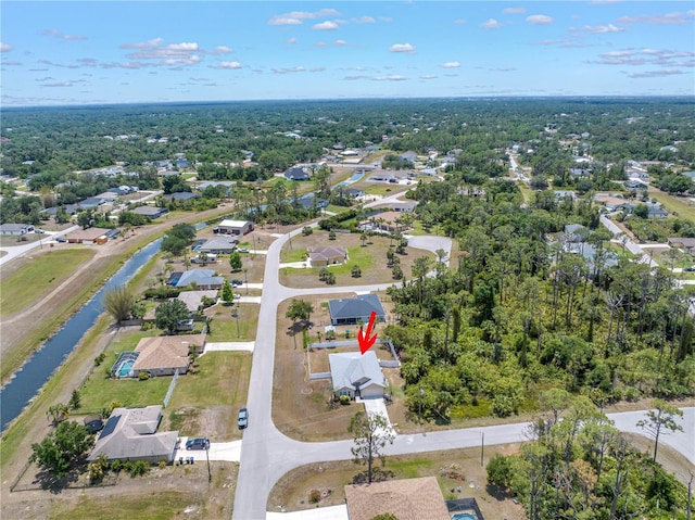 2499 Trimble Ave, North Port, FL 34288 - aerial view of property's location featuring a nearby body of water and nearby suburban area