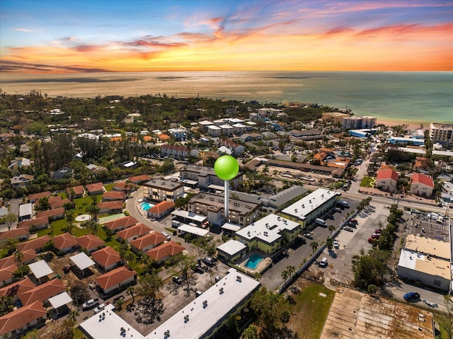 aerial overview of property's location featuring a large body of water