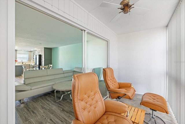 view of sunroom