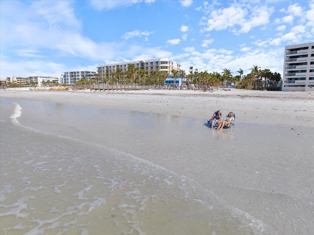 water view featuring local beach