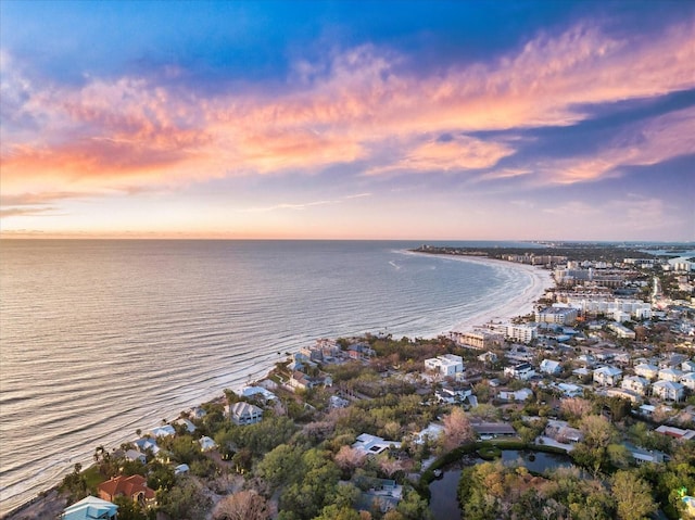 view of property location with a large body of water