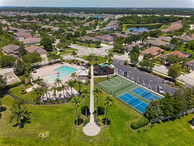 11455 52nd Ct E, Parrish, FL 34219 - drone / aerial view of a pool area and a nearby body of water