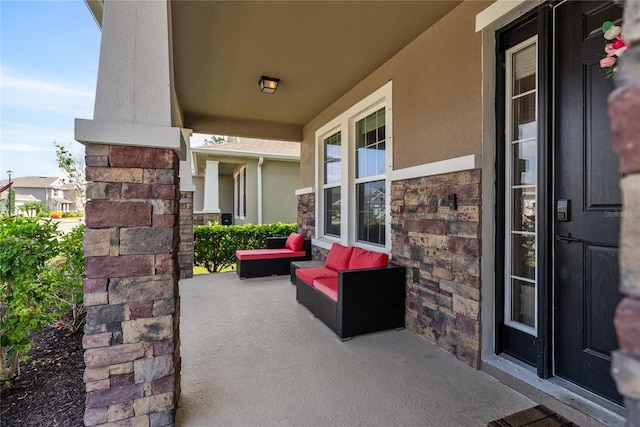 view of patio / terrace with covered porch