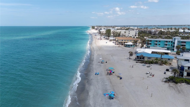 2400 N Beach Rd Unit 1, Englewood, FL 34223 - bird's eye view of waterfront with a beach