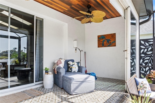 11367 Perico Isle Cir, Bradenton, FL 34209 - view of patio / terrace with ceiling fan