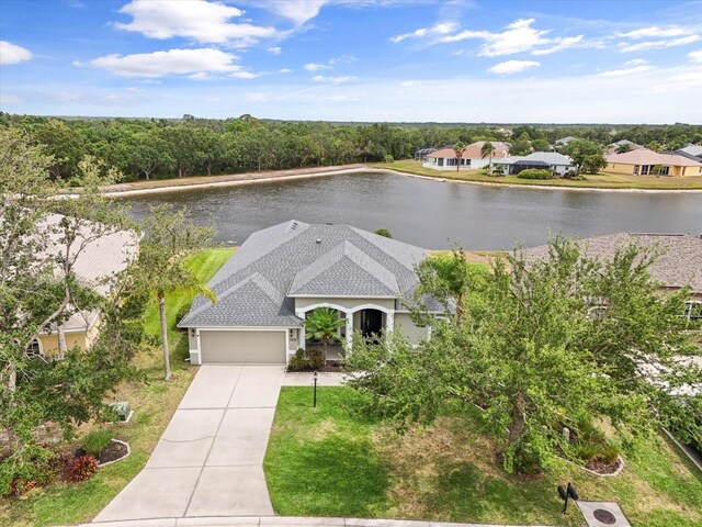 2808 124th Ave E, Parrish, FL 34219 - aerial view of property and surrounding area with a nearby body of water