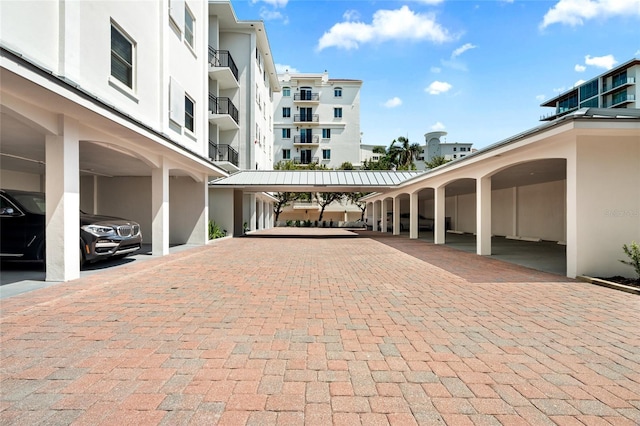 surrounding community with covered parking