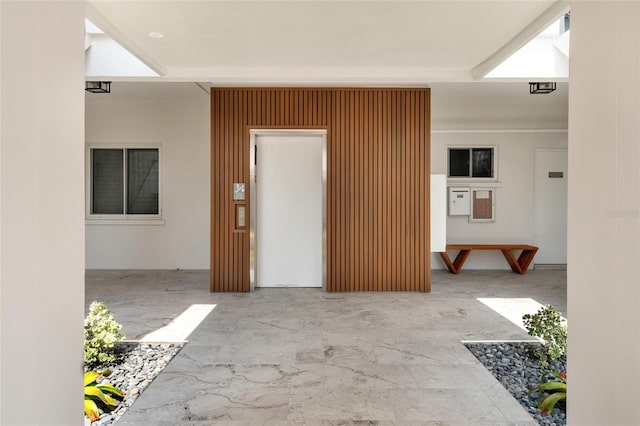 view of exterior entry
