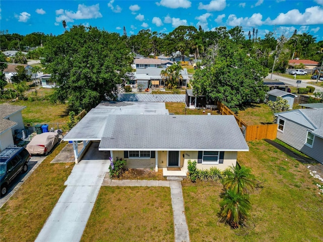 2004 19th St W, Bradenton, FL 34205 - aerial perspective of suburban area with a tree filled landscape