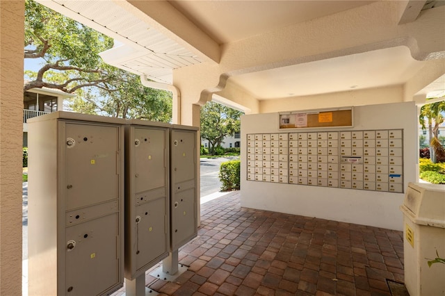 surrounding community with mail area
