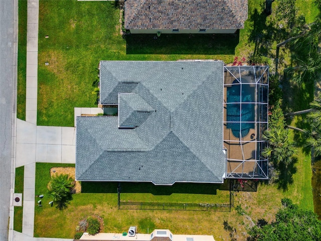 view from above of property