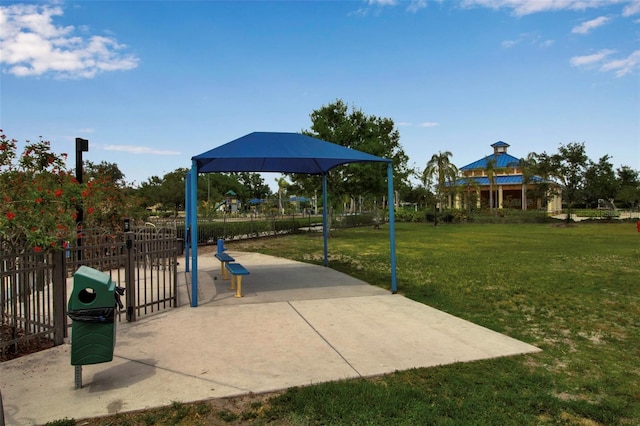 view of home's community with a gazebo