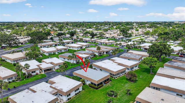 2733 Riverbluff Pl Unit V57, Sarasota, FL 34231 - aerial perspective of suburban area