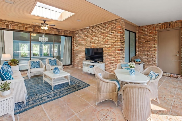 911 Cimarron Cir, Bradenton, FL 34209 - view of patio with a ceiling fan, outdoor dining space, and an outdoor living space