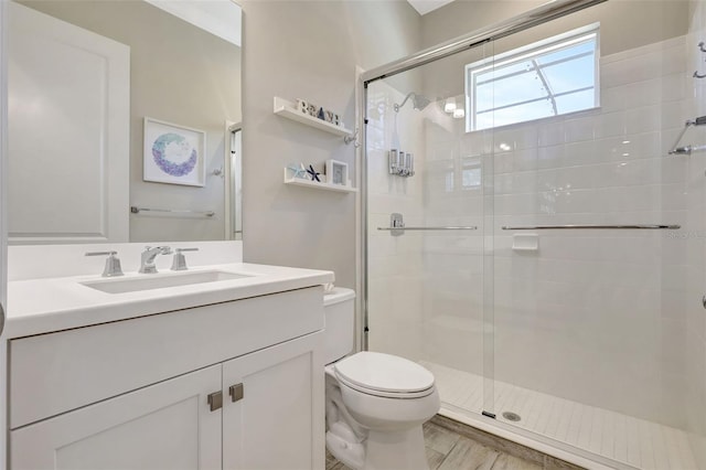 13918 Old Creek Ct, Parrish, FL 34219 - full bath featuring a shower stall, toilet, and vanity