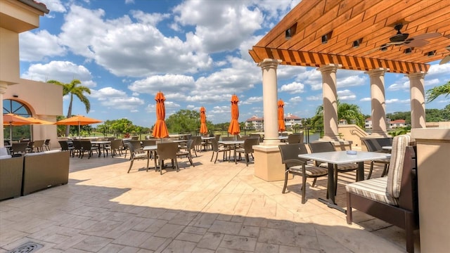 4517 Las Brisas Ln, Sarasota, FL 34238 - view of patio featuring outdoor dining area