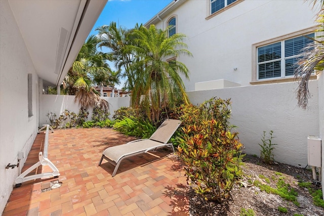 view of patio / terrace featuring a fenced backyard