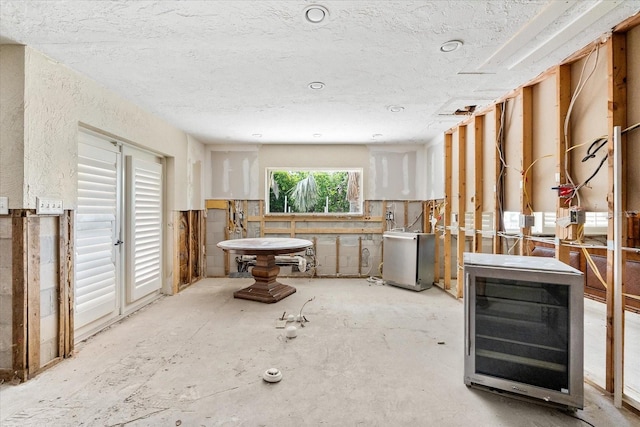 misc room with beverage cooler