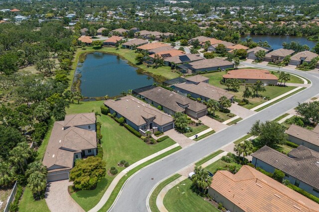 8191 Gabanna Dr, Sarasota, FL 34231 - aerial view of residential area with a nearby body of water
