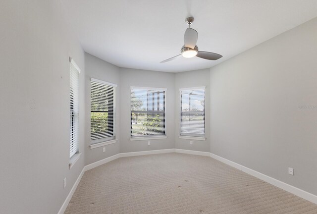 8191 Gabanna Dr, Sarasota, FL 34231 - spare room with a ceiling fan, carpet flooring, and baseboards