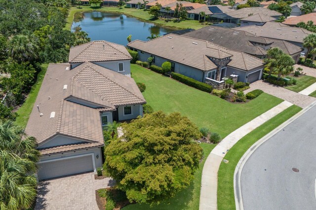 8191 Gabanna Dr, Sarasota, FL 34231 - aerial view of residential area featuring a nearby body of water