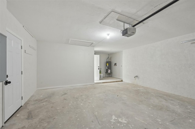 612 65th Ave W, Bradenton, FL 34207 - garage with water heater and a garage door opener
