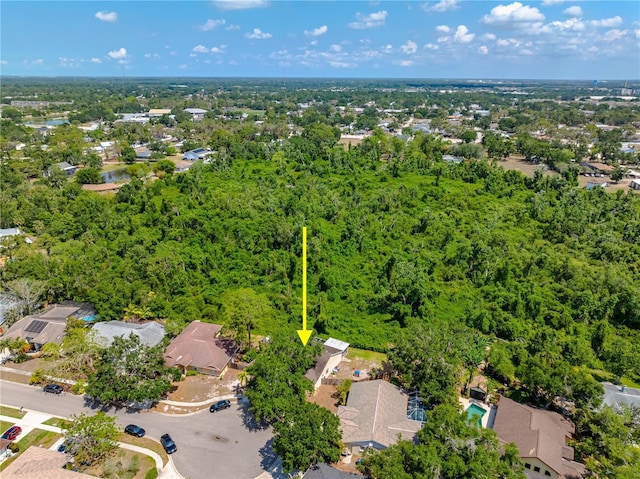 aerial view of residential area