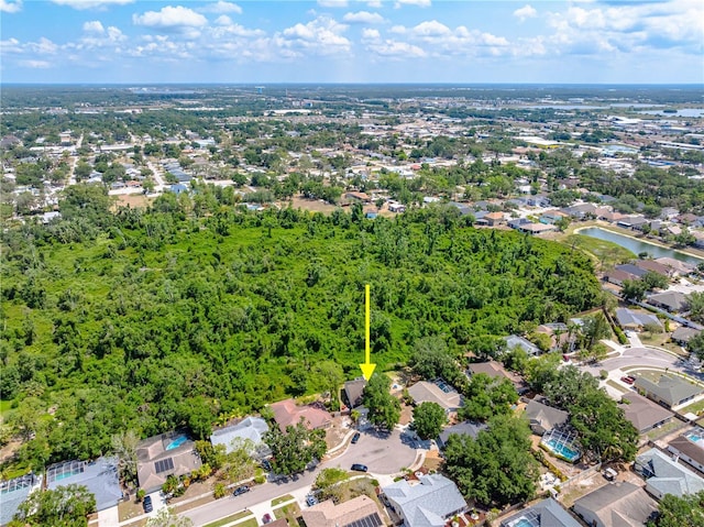 aerial view of residential area