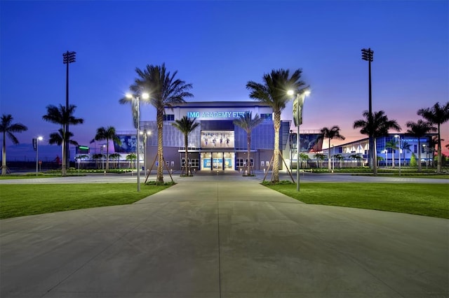 5823 Title Row Dr, Bradenton, FL 34210 - view of property at dusk