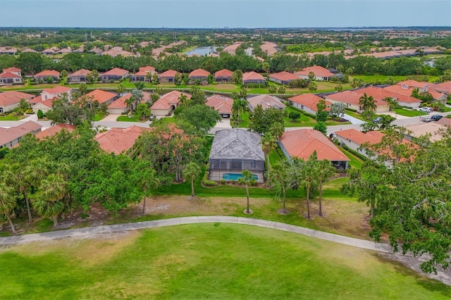 aerial view of residential area