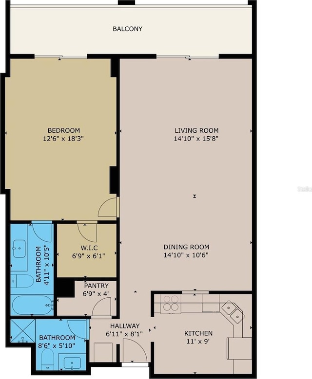 101 S Gulfstream Ave Unit 16C, Sarasota, FL 34236 - room layout