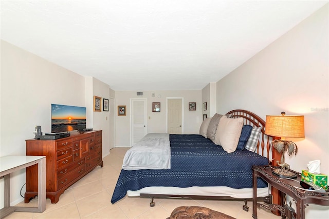 101 S Gulfstream Ave Unit 16C, Sarasota, FL 34236 - bedroom with light tile patterned flooring
