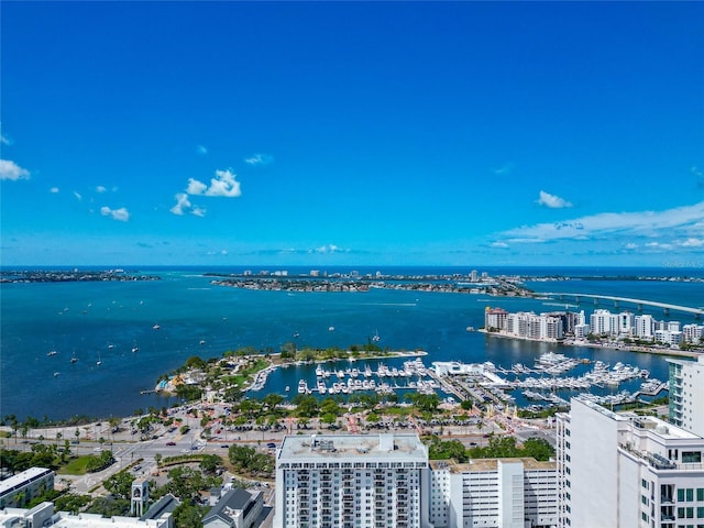 101 S Gulfstream Ave Unit 16C, Sarasota, FL 34236 - view of urban area featuring a nearby body of water and a marina