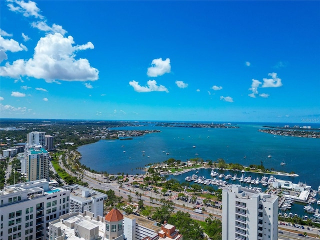 101 S Gulfstream Ave Unit 16C, Sarasota, FL 34236 - view of urban area featuring a large body of water