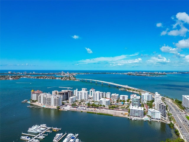 101 S Gulfstream Ave Unit 16C, Sarasota, FL 34236 - view of urban area with a large body of water and a notable bridge