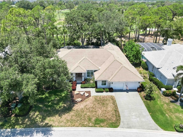 2067 Tocobaga Ln, Nokomis, FL 34275 - aerial view of property and surrounding area featuring a tree filled landscape