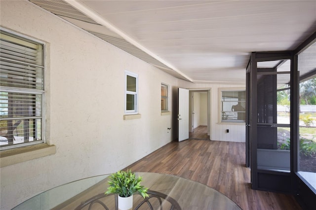 view of sunroom / solarium