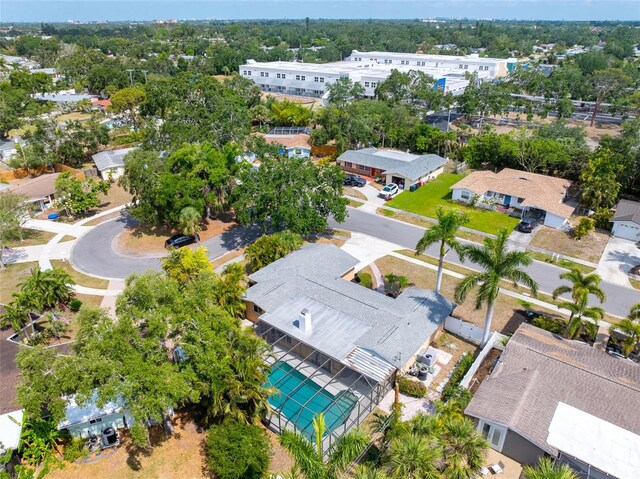 aerial perspective of suburban area